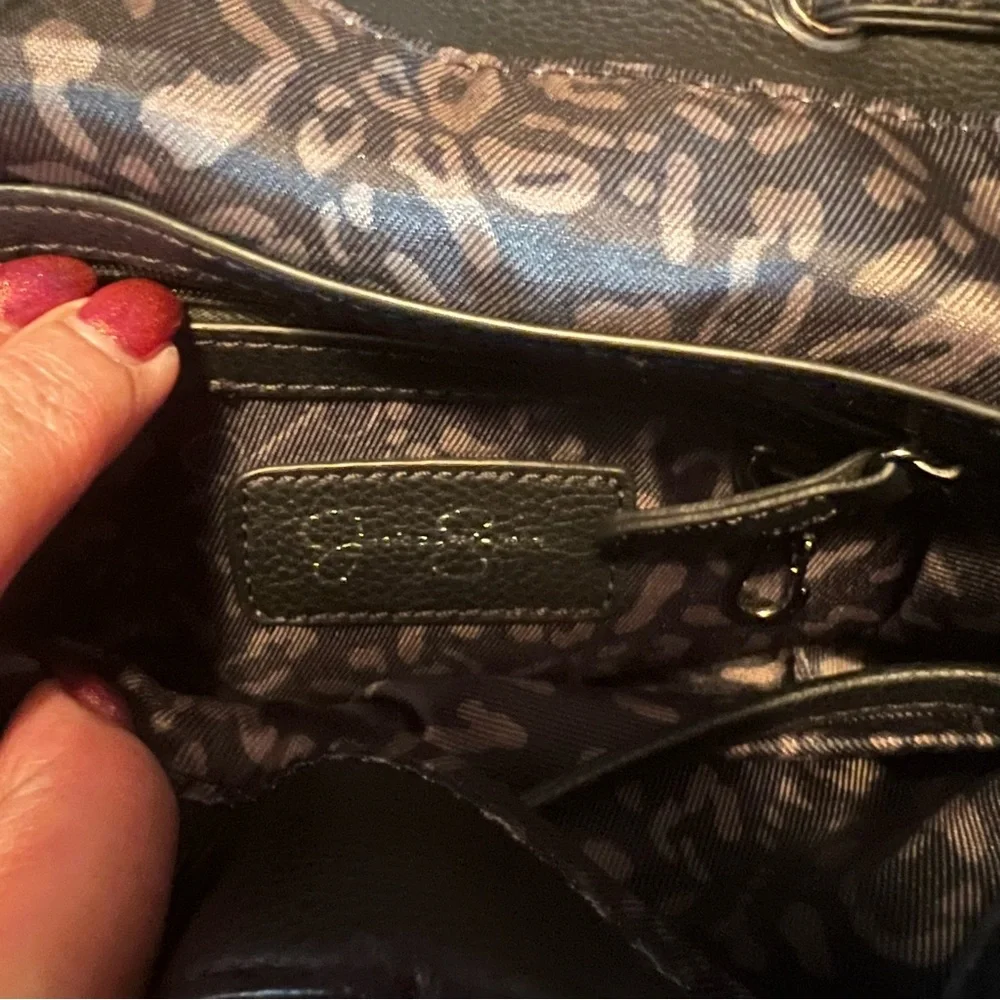 Jessica Simpson faux fur backpack